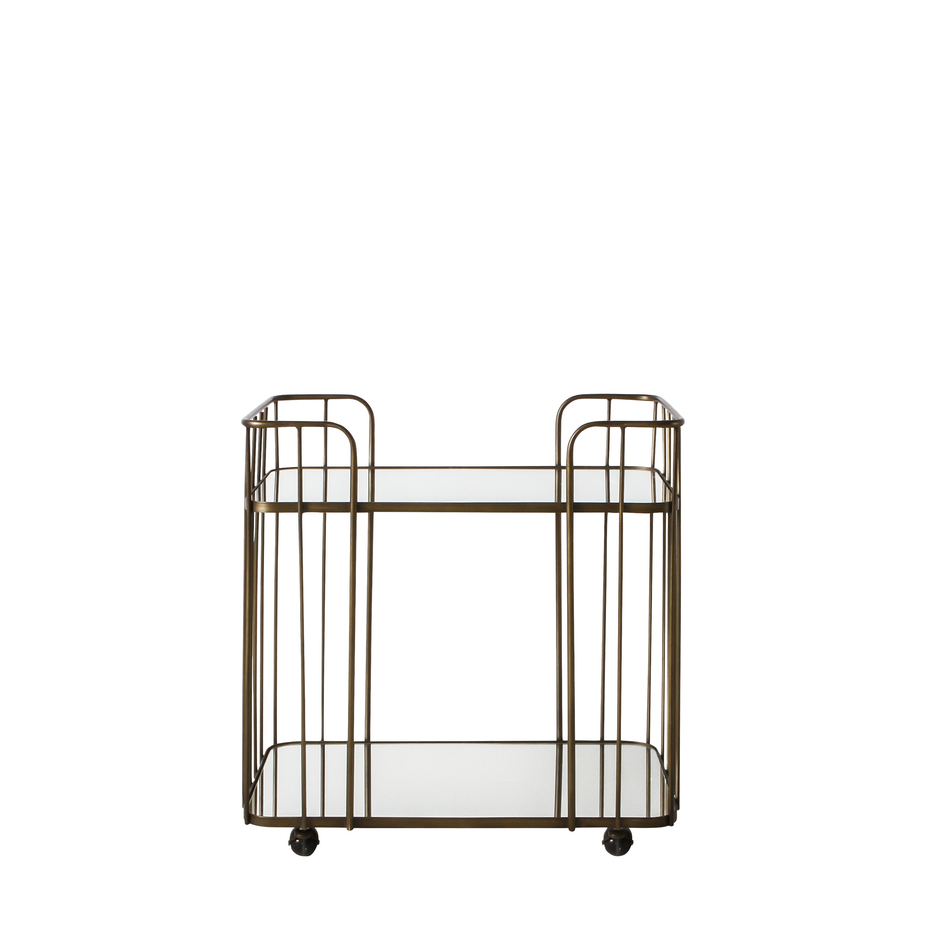 Beauly Bronze & Glass Drinks Trolley
